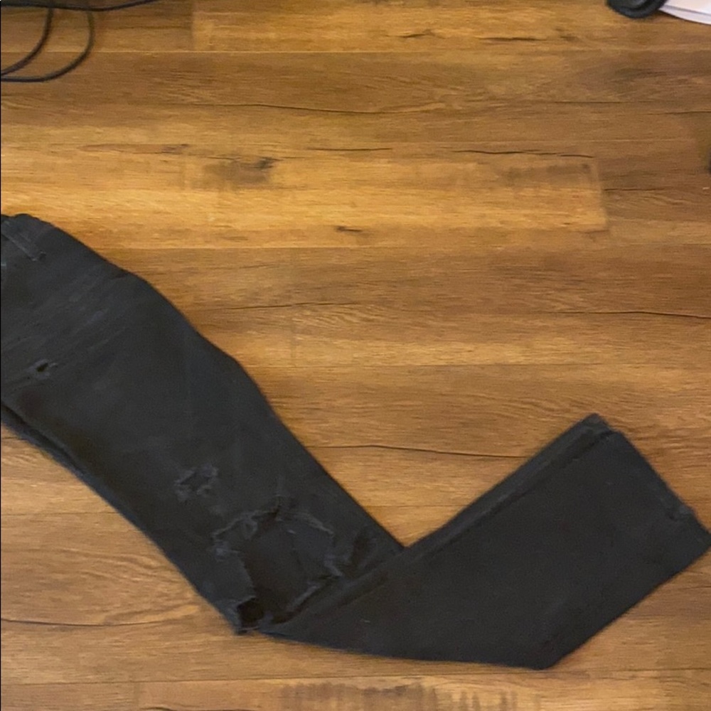 Current Elliott Ripped Black Jeans - Picture 2 of 5